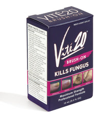 Close-up of the brush tip for targeted nail edge treatment with VITÉ20.