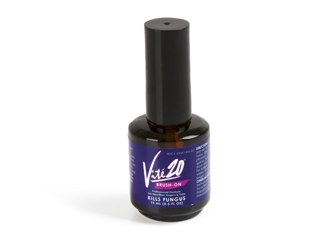 Brush-On application targeting nail edges and surrounding skin.