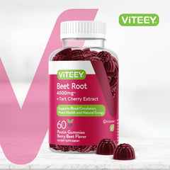 Viteey Beet Root Gummies berry flavor chew for daily nutrition