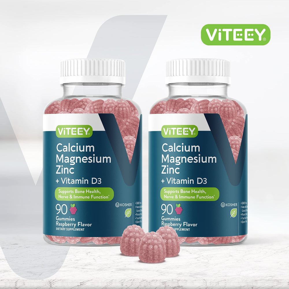 Viteey bottle back showing ingredients and serving guidance for convenient daily use