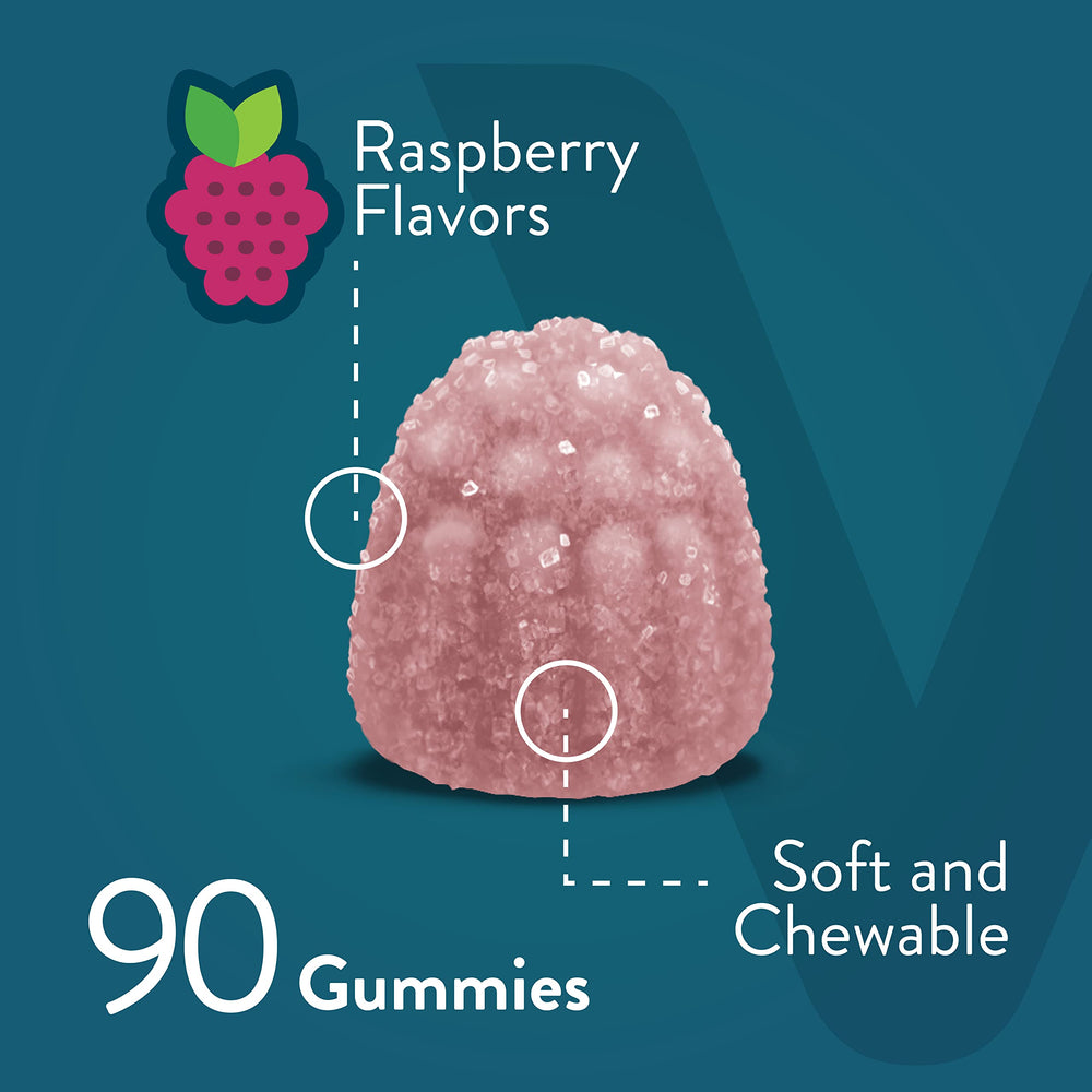 Viteey gummies with glass of water for on-the-go wellness.