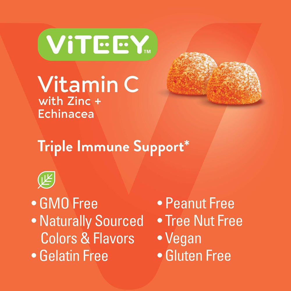 Viteey Kosher-certified label on gummy packaging