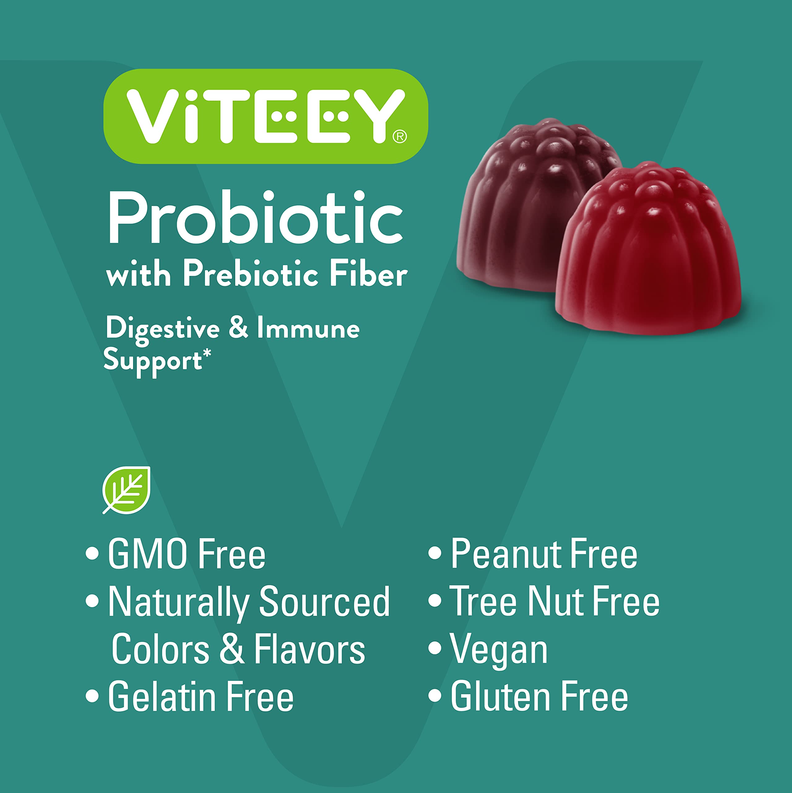 Viteey Probiotic Gummies on-the-go packaging demonstrates grab-and-go wellness