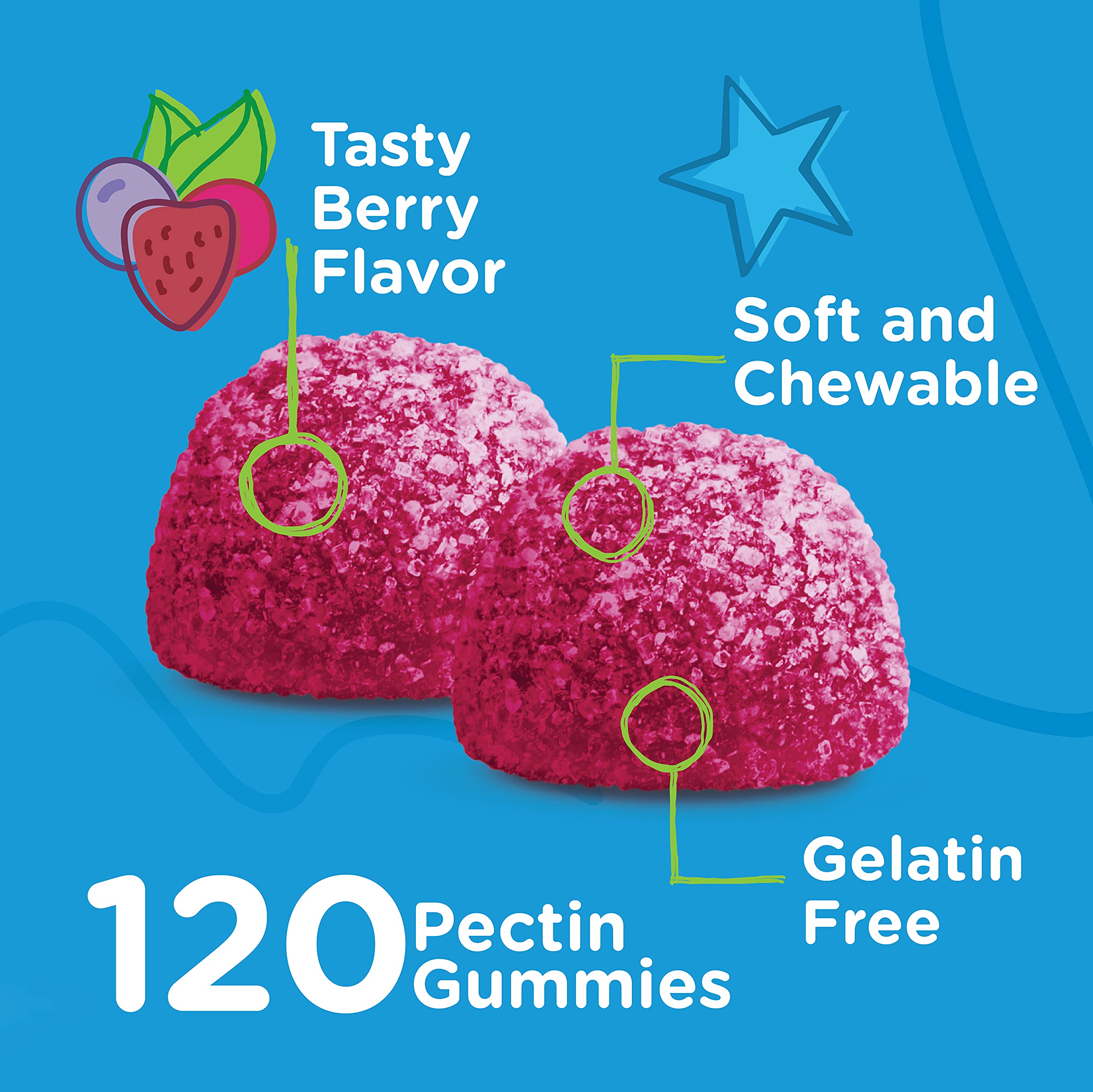 Viteey Vitamin D3 Kids Gummies berry serving highlights convenient chewable vitamin for growing children