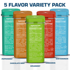 Back of Viter Energy mint tin shows ingredients and dietary features