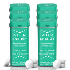 Viter Energy 40mg Mints pack shows portable energy on the go.