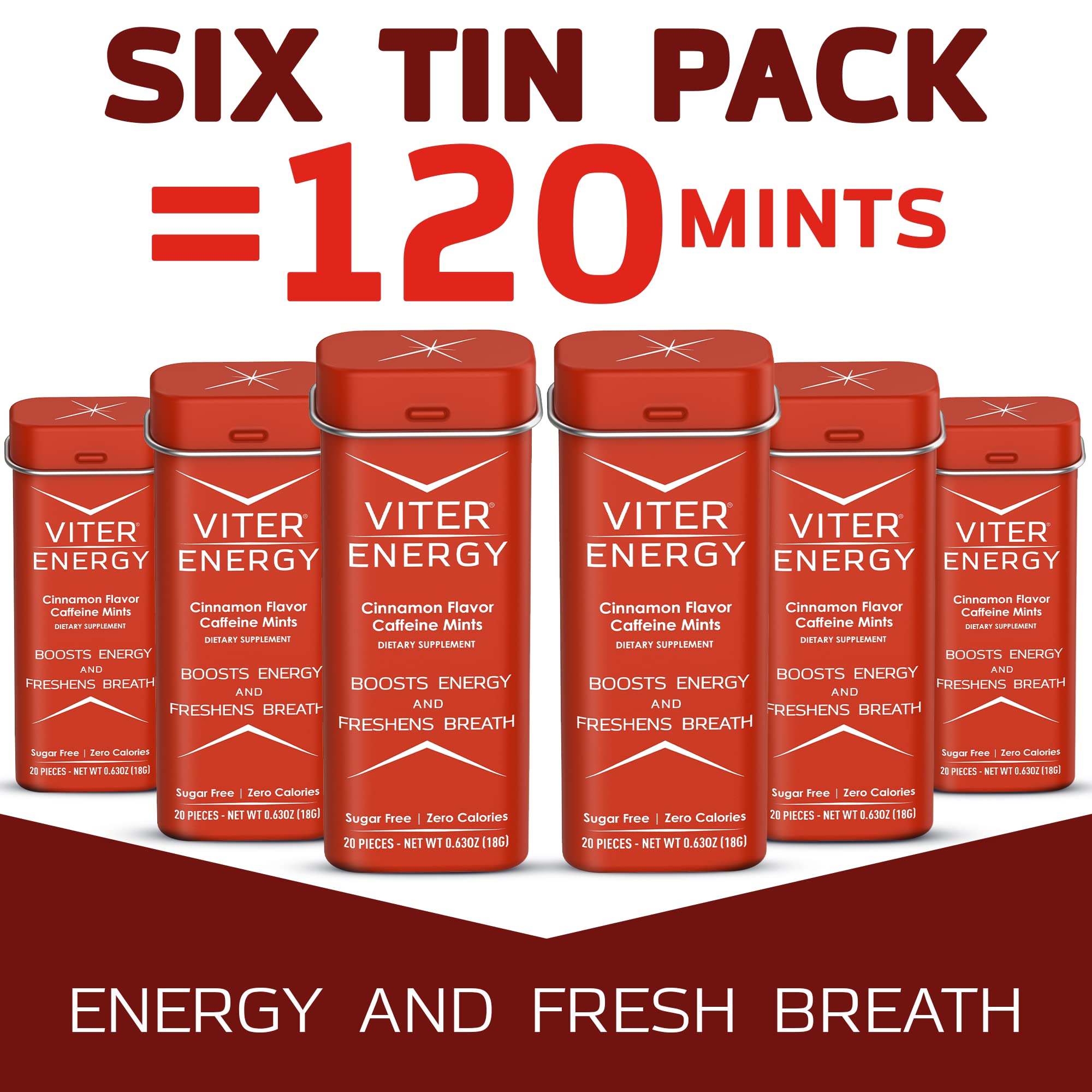 Viter Energy mints travel-ready on a conference table for a quick energy break.