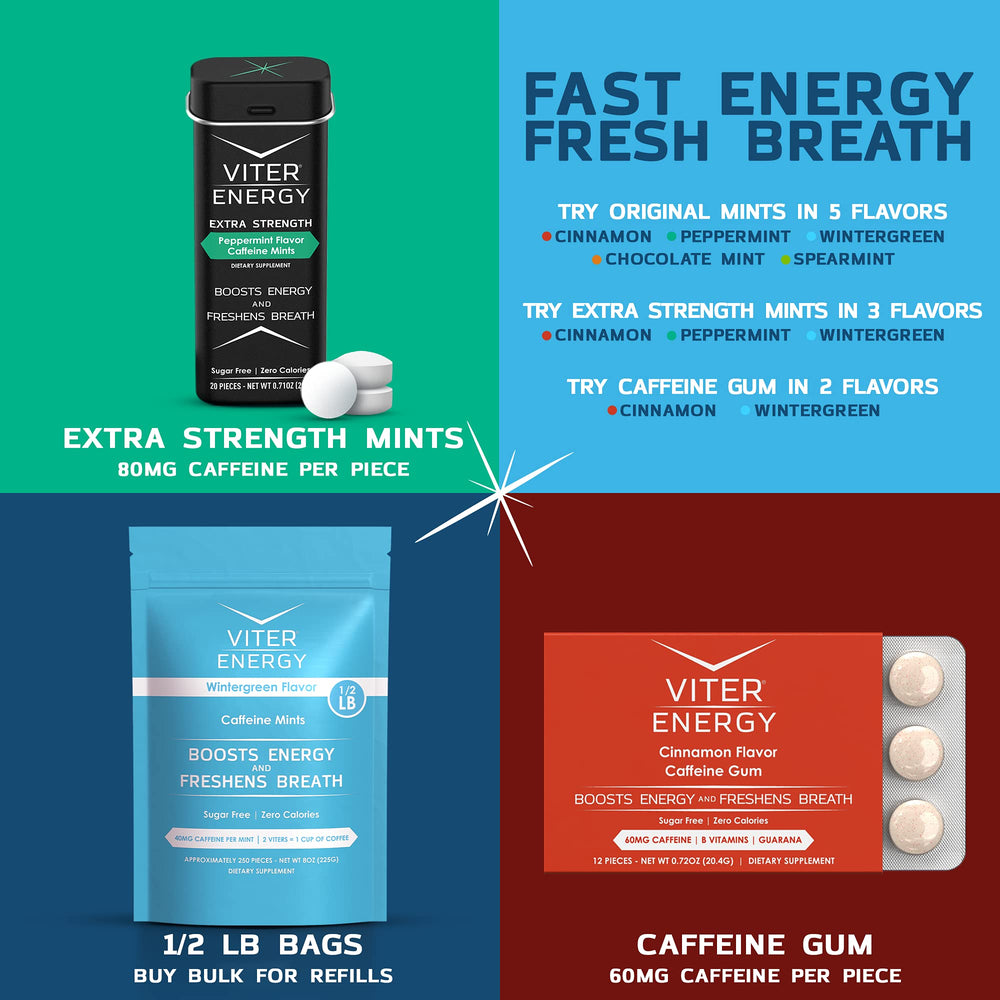 Viter Energy mint provides breath-freshening minty refreshment