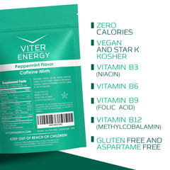 Viter Energy mints reseal bag held in hand for portability
