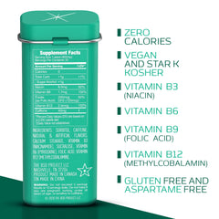 Viter Energy mints in a compact tin highlighting convenient pocket use.