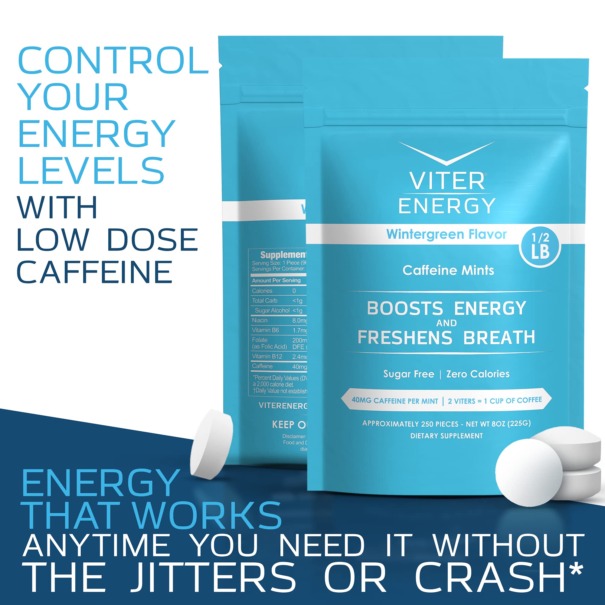 Viter Energy on-the-go energy boost shown for busy days.