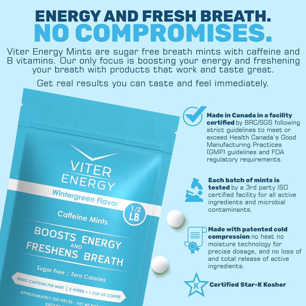 Viter Energy vegan gluten-free label confirms dietary compatibility.