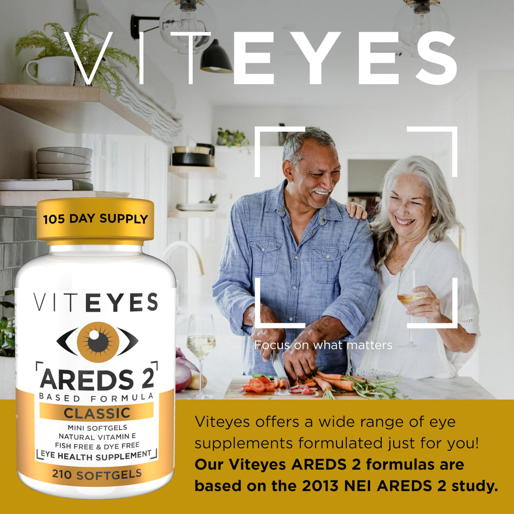 Viteyes AREDS 2 classic bottle front showing trusted eye health supplement.