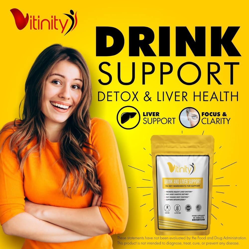 VITINITY Milk Thistle liver-support ingredients visible for antioxidant and detox hints