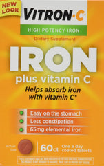 Vitron-C high potency iron supplement bottle for daily use