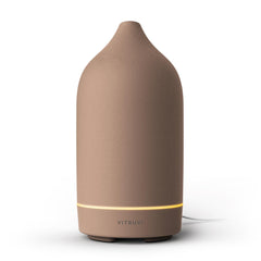 Vitruvi Stone Diffuser with ceramic suede cover adds elegant aroma to any room.