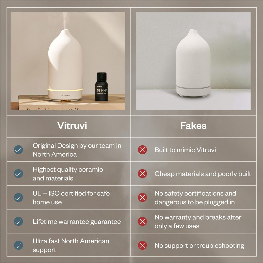 Vitruvi Stone Diffuser covers rooms up to 500 square feet with fragrance.