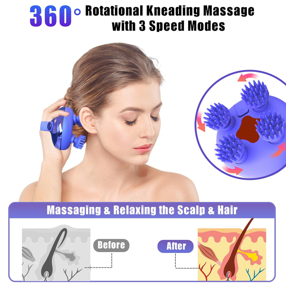 Viuyougor scalp massager replaceable eight-claw set for versatile massage.