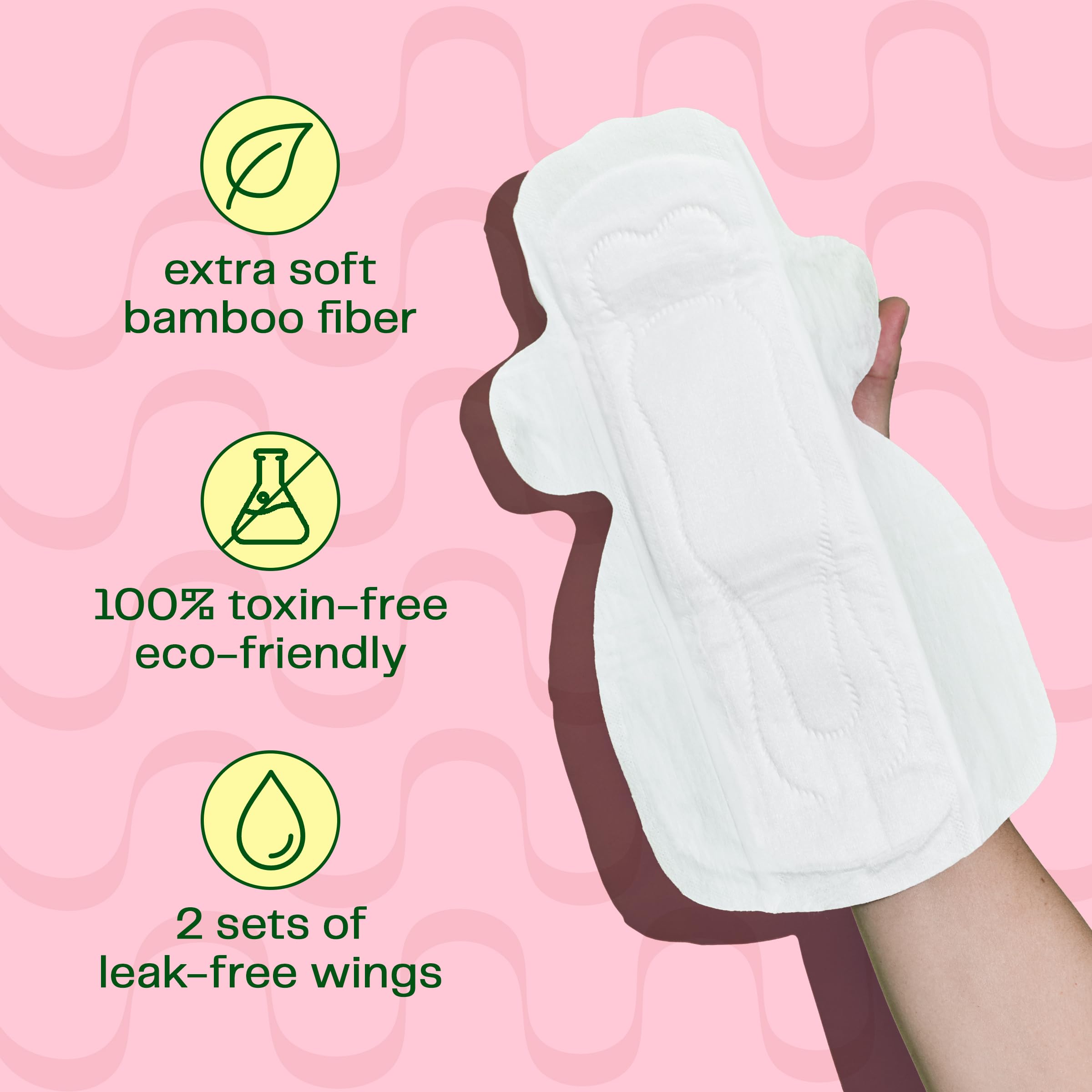 Viv for Your V unscented bamboo night pad for gentle, all-night use.
