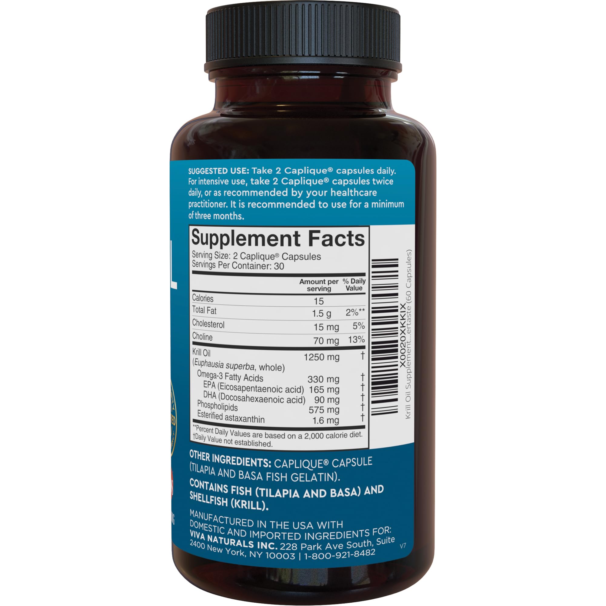 Viva Naturals joint health and brain support messaging on packaging