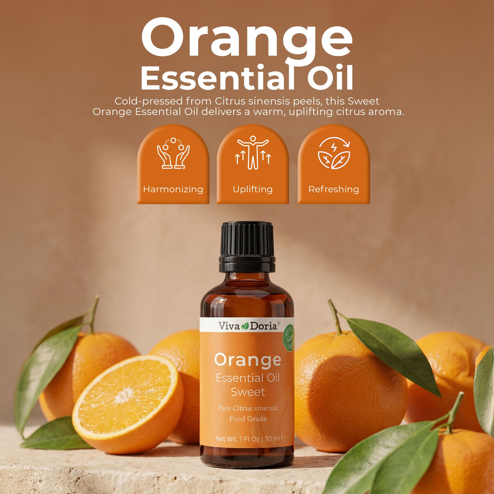 Viva Doria Aceite naranja dulce ideal para difusor y aromaterapia suave