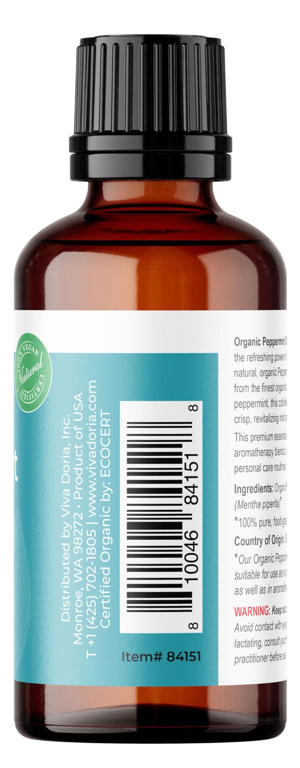 Viva Doria peppermint aroma image highlighting refreshing scent ideal for diffusers.
