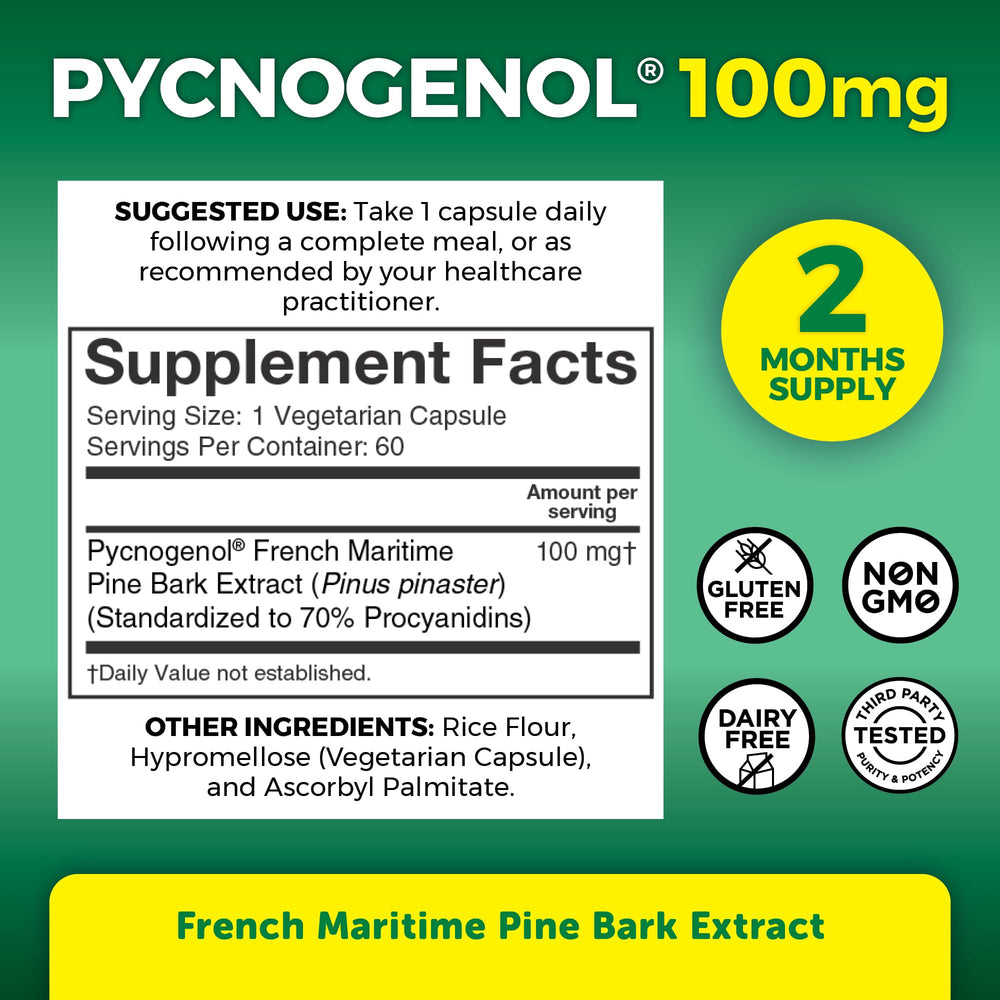 Viva Naturals Pycnogenol emphasizes skin hydration and elasticity in daily use.