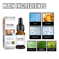 Close-up of VivaBloom serum dropper delivering fast-absorbing formula for warts.