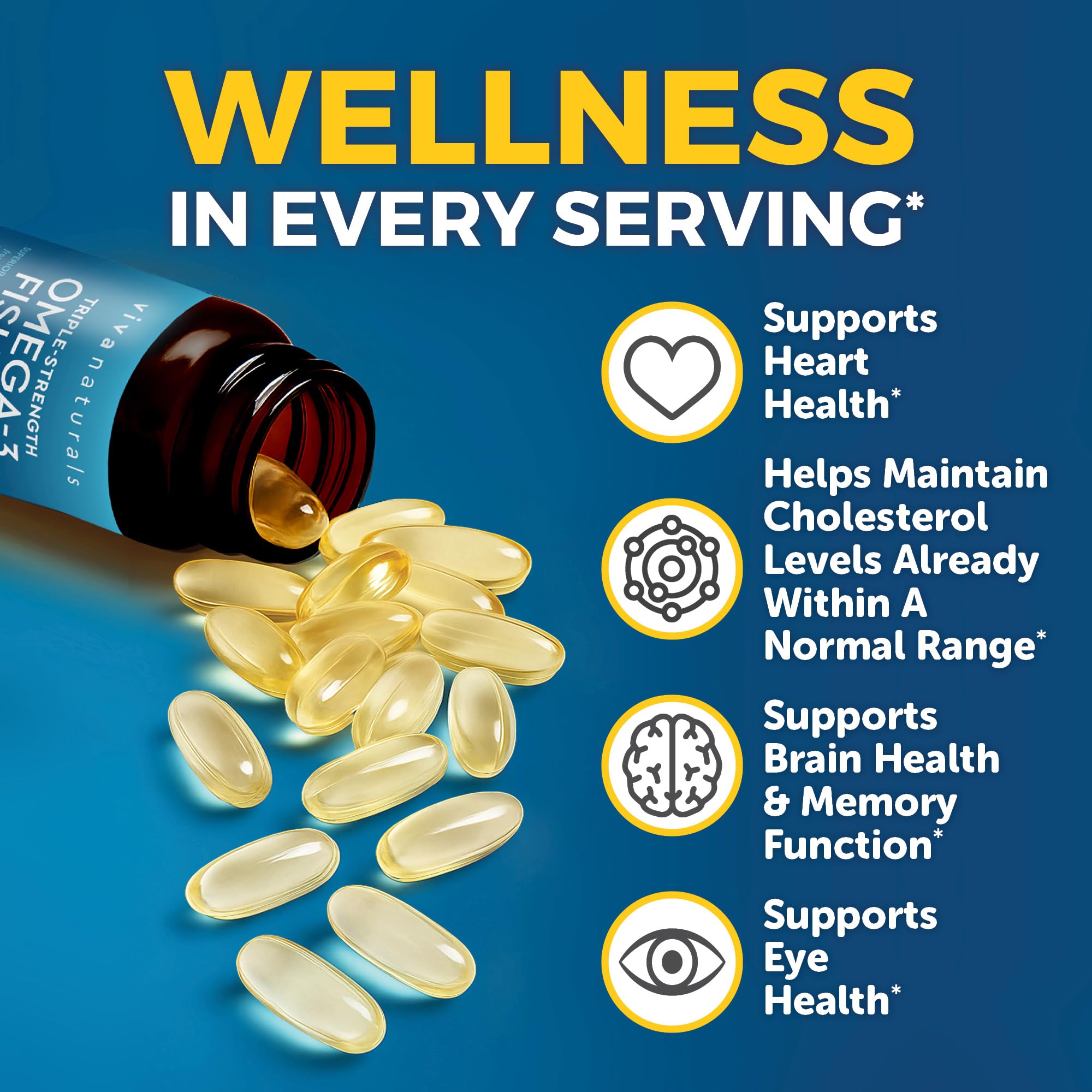Viva Naturals sustainably caught fish icon signifying responsible sourcing.