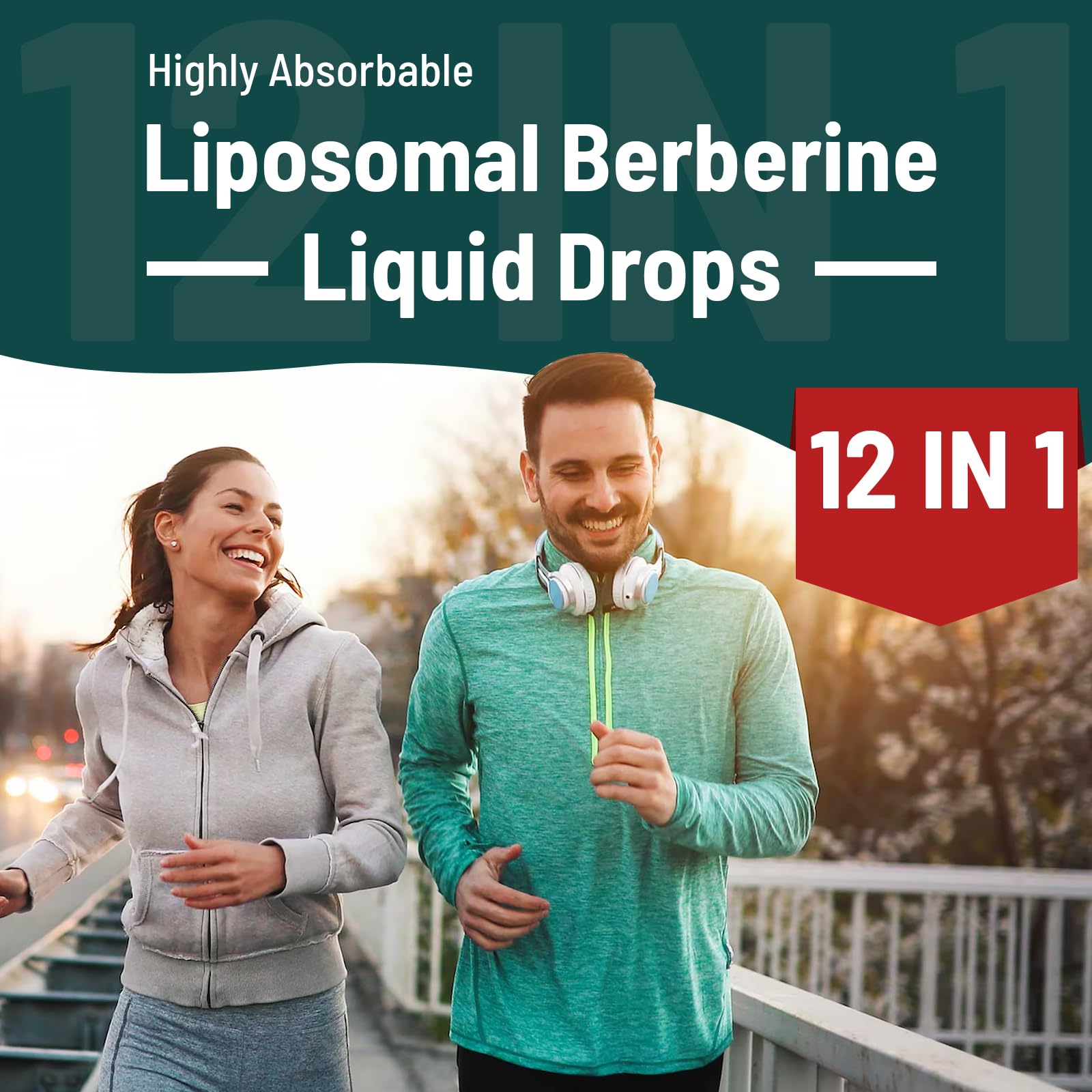 Vivaravida Berberine HCl Drops glass vial ready for use.