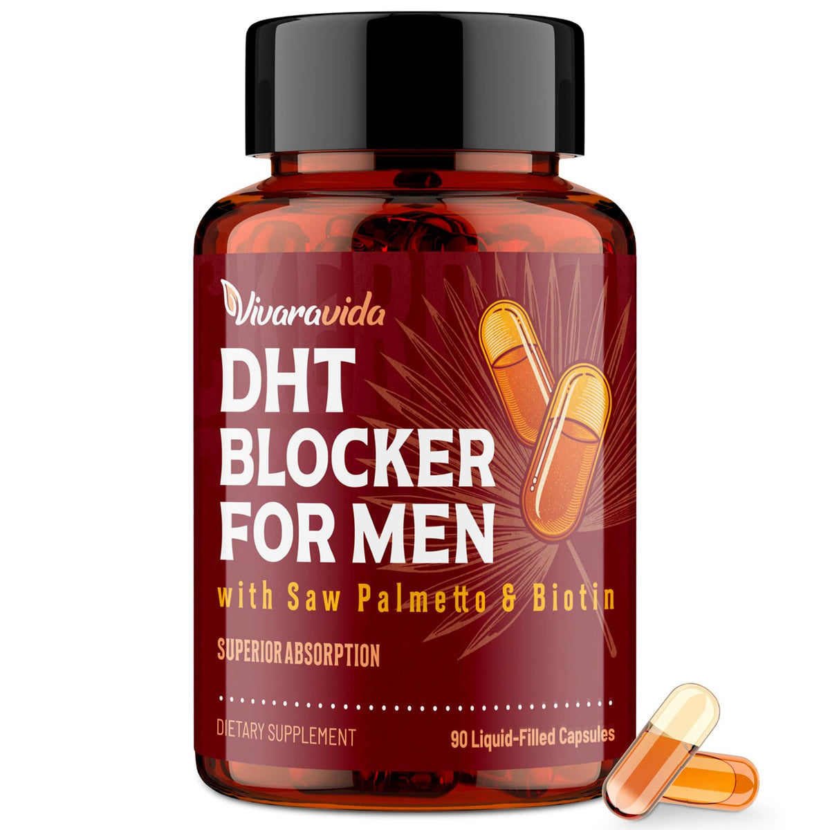 Vivaravida DHT Blocker bottle front for easy daily hair support