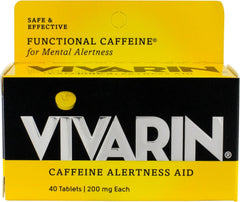 Vivarin alertness aid box front for quick focus support