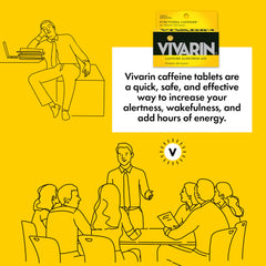 Vivarin bottle on keyboard during a long work session.