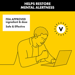 Vivarin tablets close-up, precise 200 mg dose for alertness.