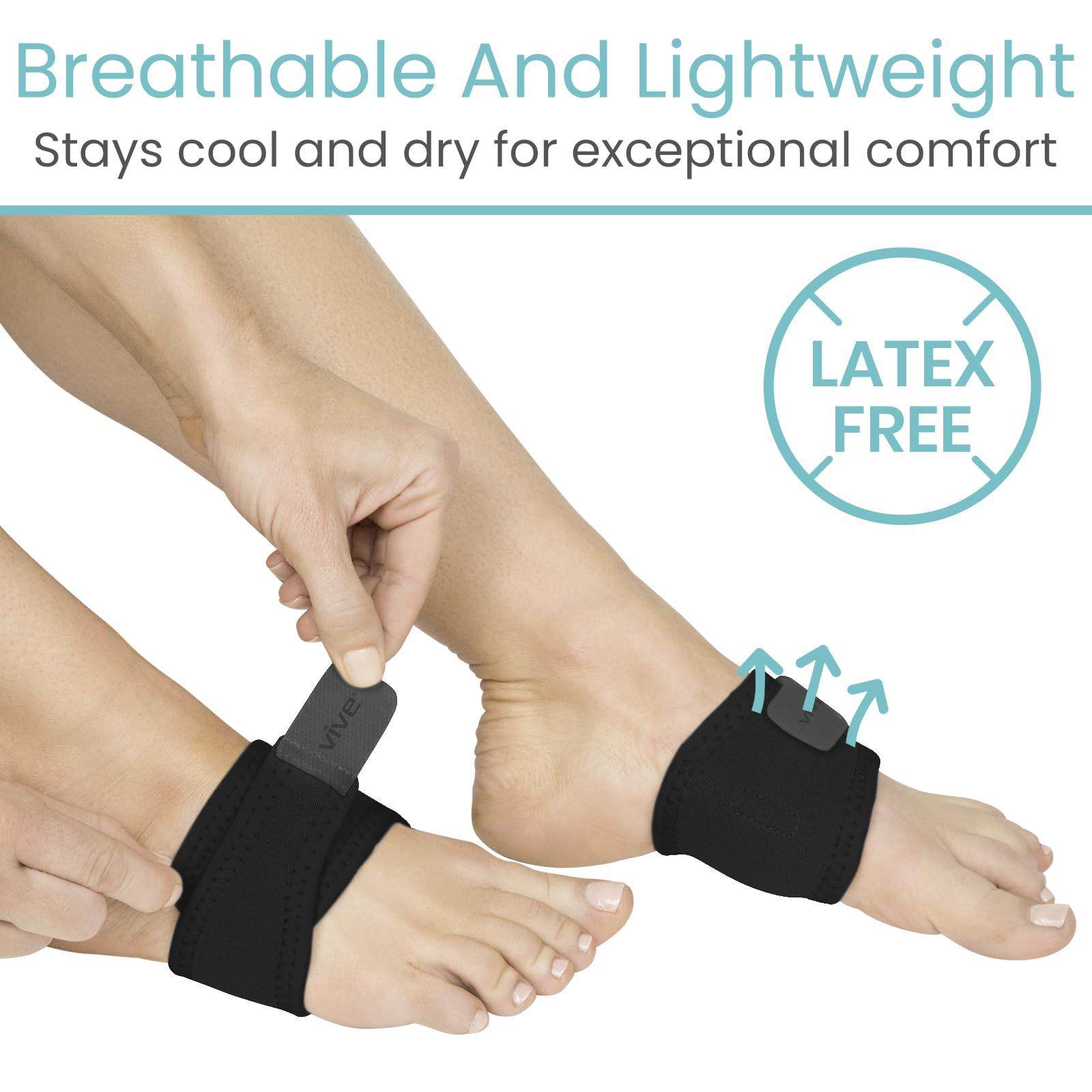 Vive arch support brace gel inserts pouch highlights added comfort during daily wear.