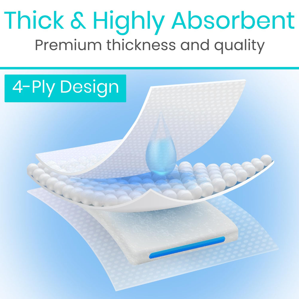 Vive Care 3x3 soft cotton gauze pads comfortable against skin.