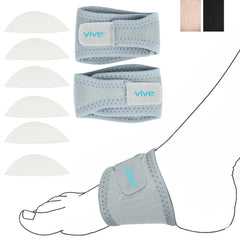 Vive foot arch brace with wrap strap provides adjustable support for daily walking.