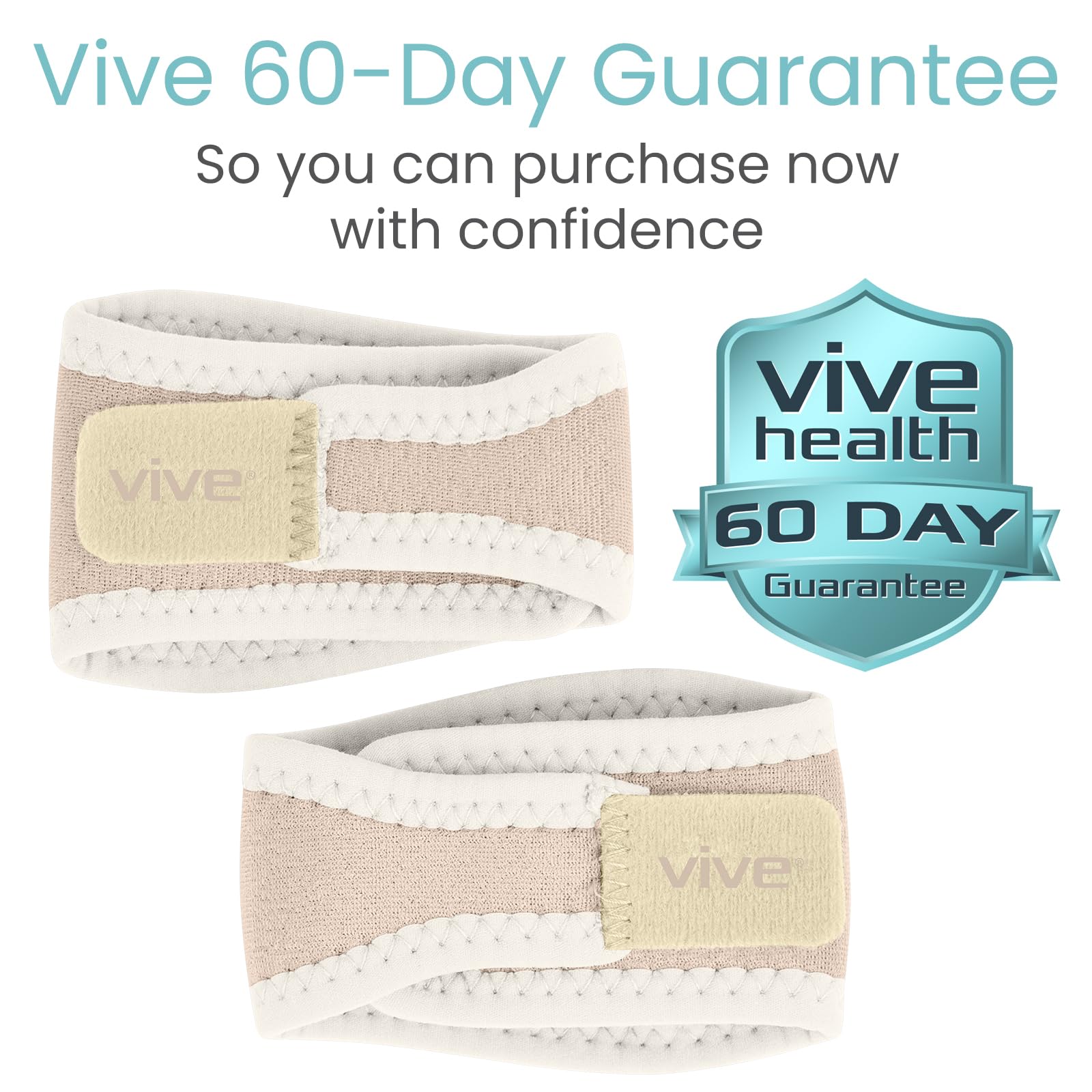 Vive Foot Arch Support Brace pair easy fit for men and women.