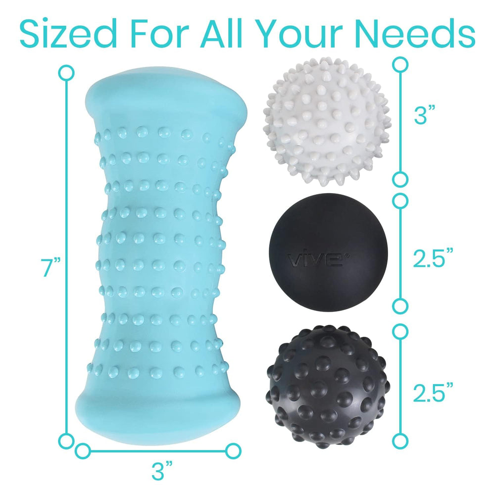 Vive Massage Ball Set ideal for gym and office recovery on the go.