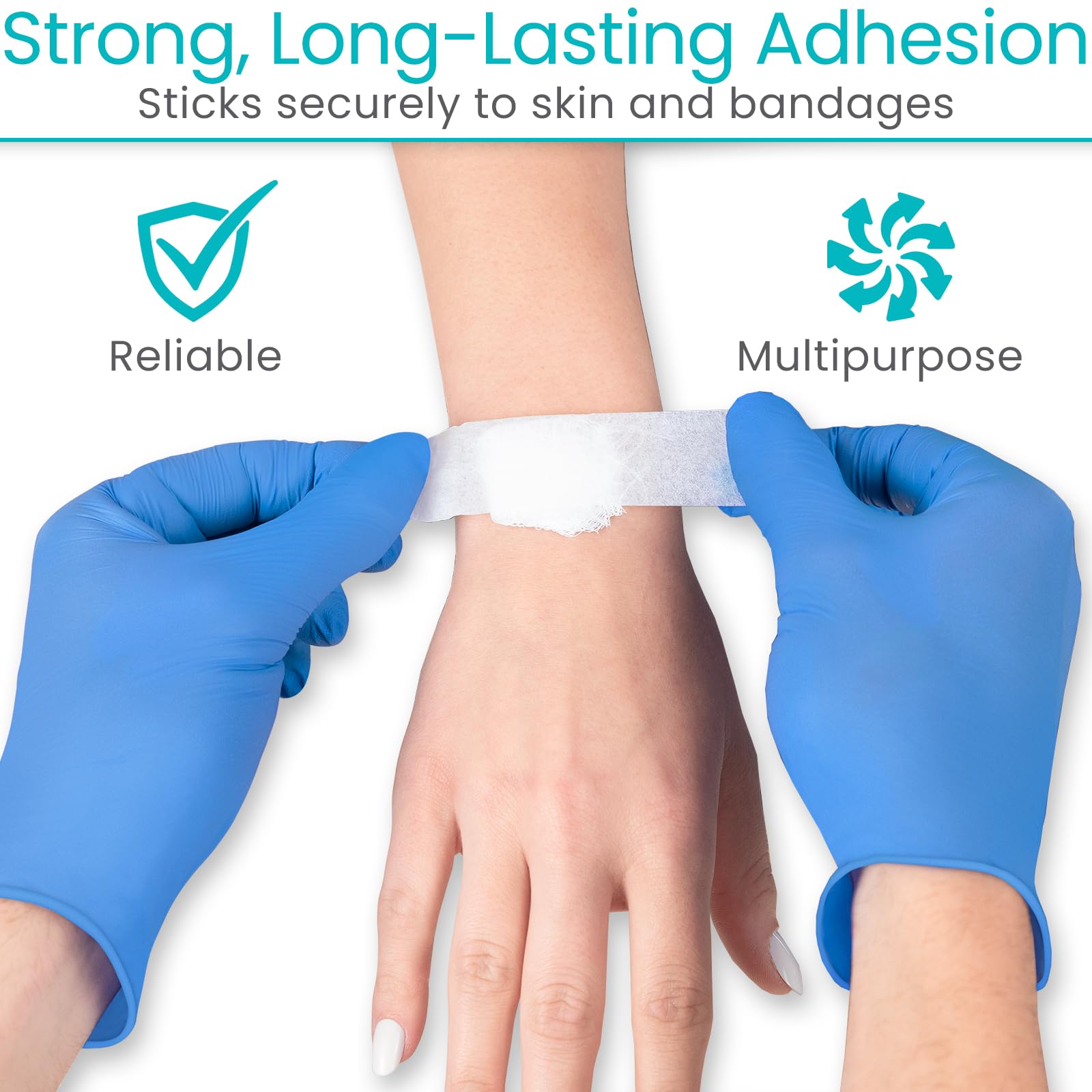 ViveCare easy-tear tape tears cleanly by hand for fast applications