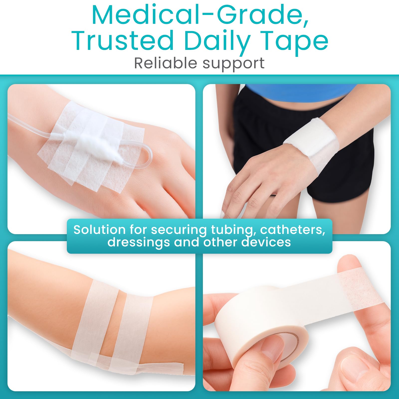 ViveCare hypoallergenic tape reduces irritation for delicate skin