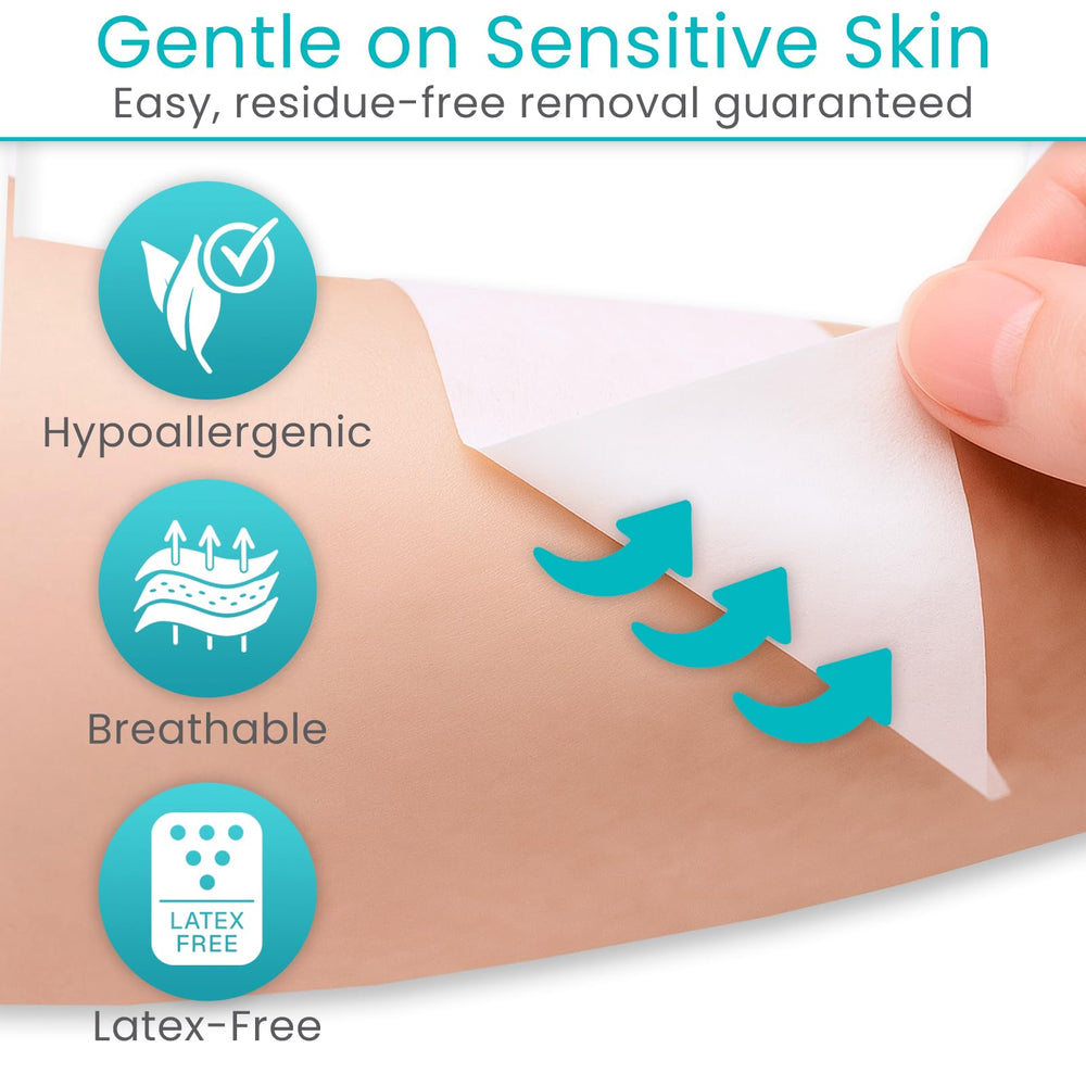 ViveCare sensitive-skin tape is ideal for sensitive patients and wound care