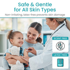 Vive Care Skin Prep Wipes barrier film application protects skin from residue