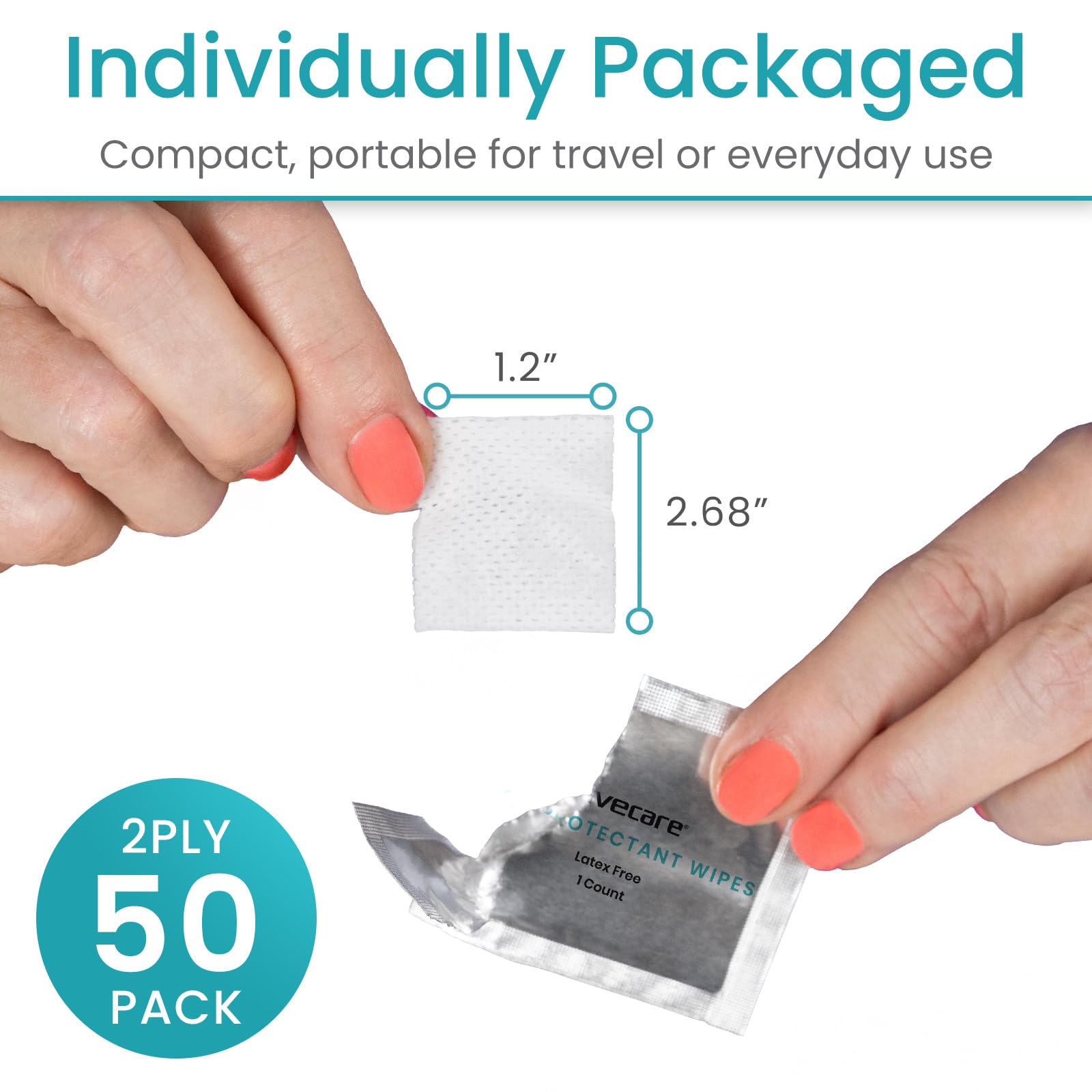 Vive Care Skin Prep Wipes fragrance-free option for sensitive skin