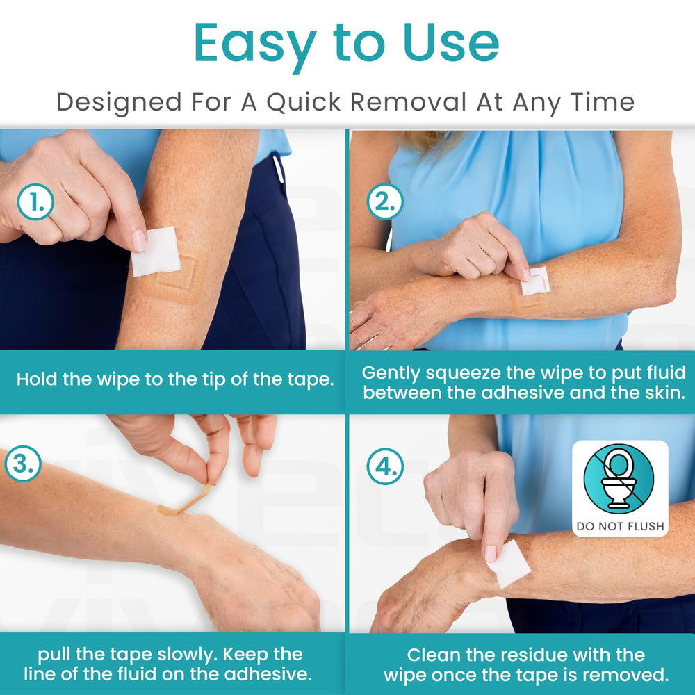 ViveCare wipe shown in hospital setting for easy cleanup