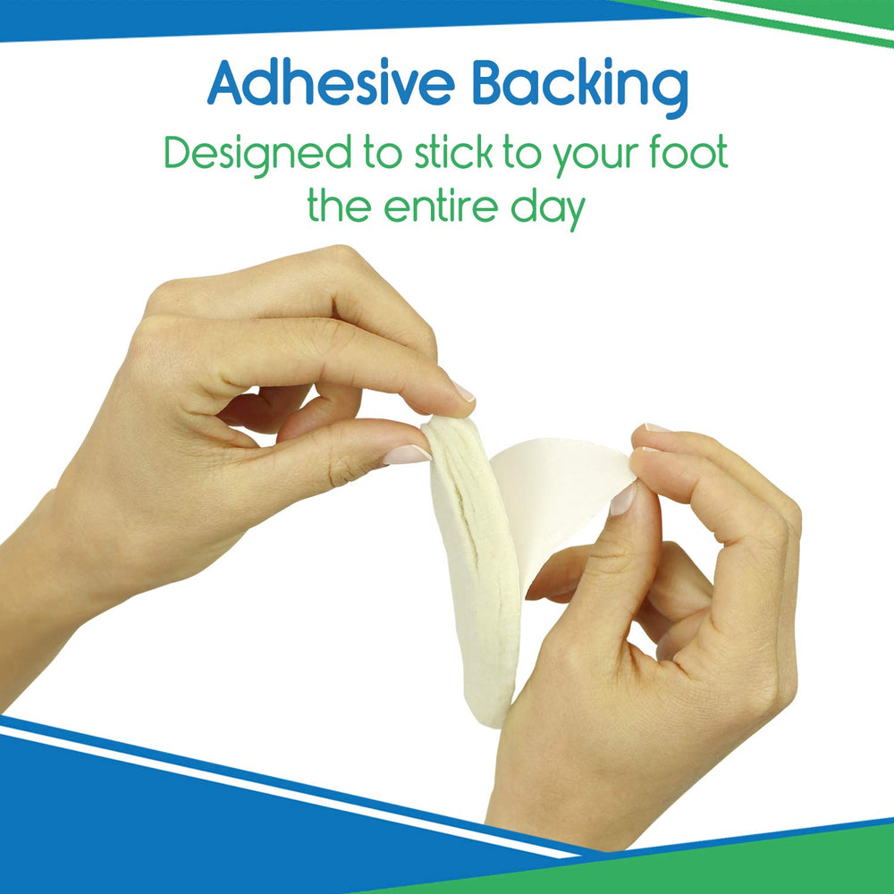 0.5-inch thick arch pad supports arch alignment during daily activities.