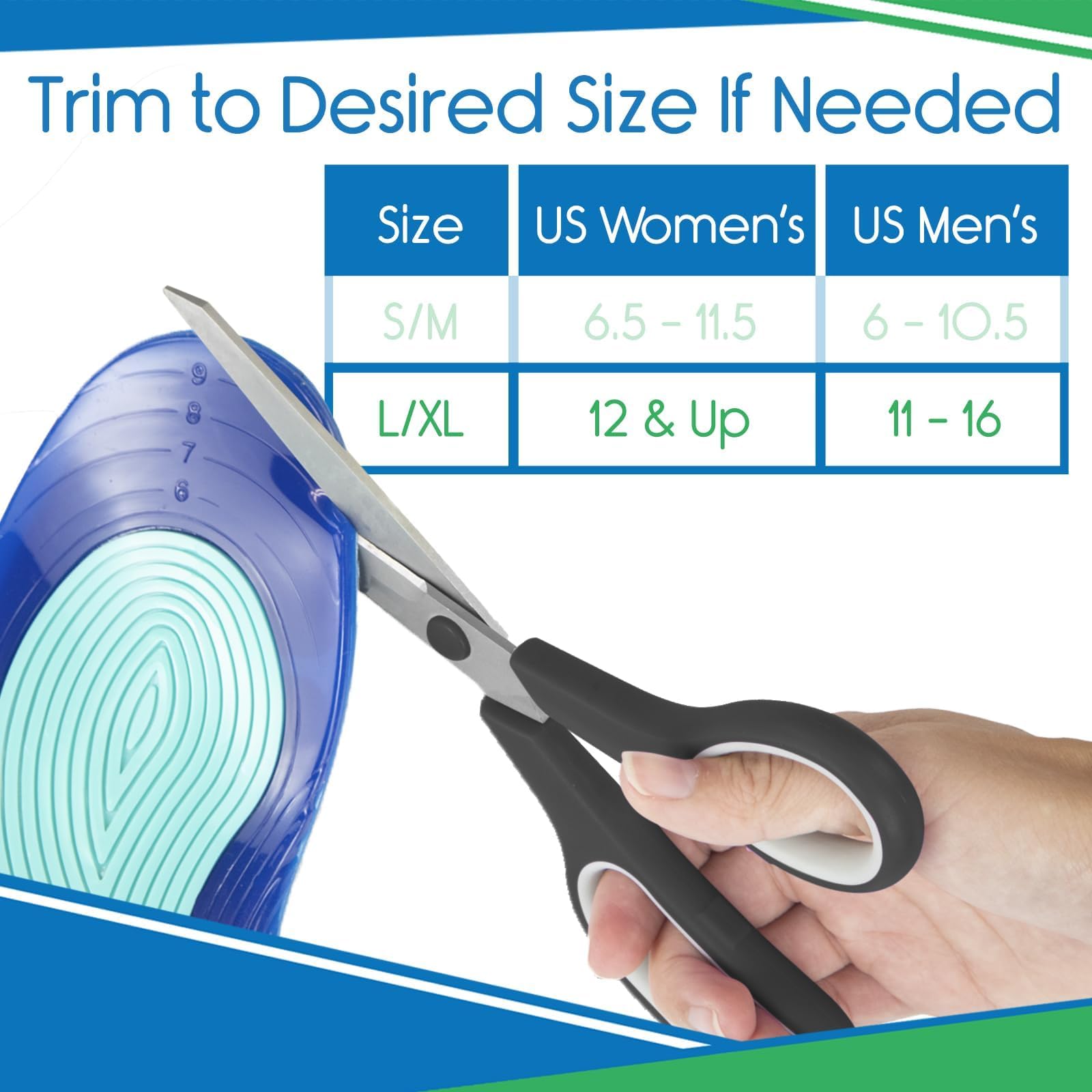 ViveSole gel insole is washable and reusable across pairs.