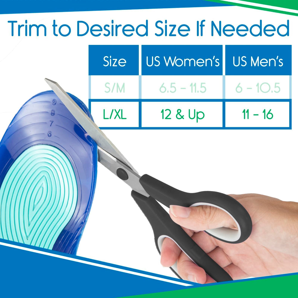 ViveSole gel insole is washable and reusable across pairs.