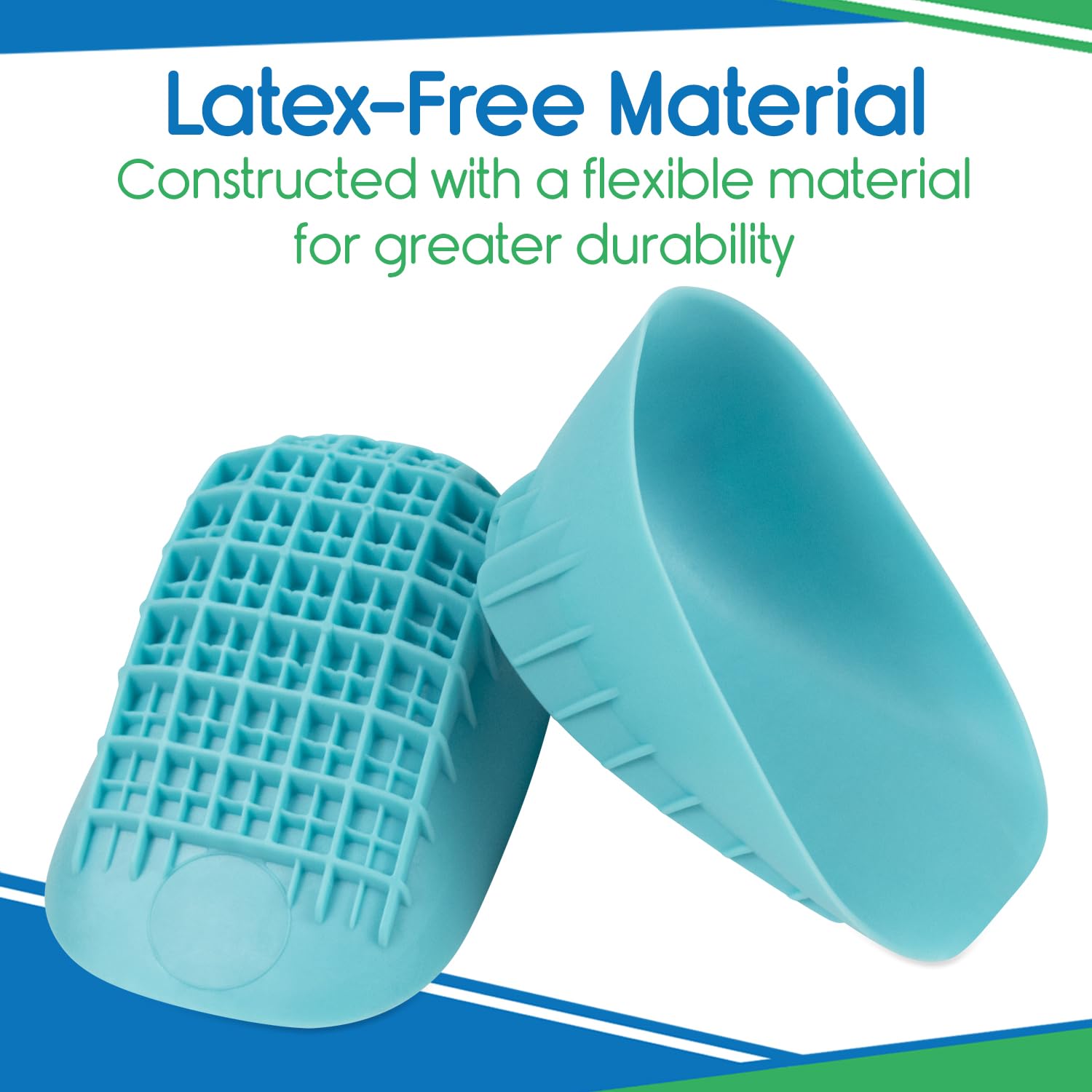 VIVEsole large size heel cups fit larger shoes for extra support.
