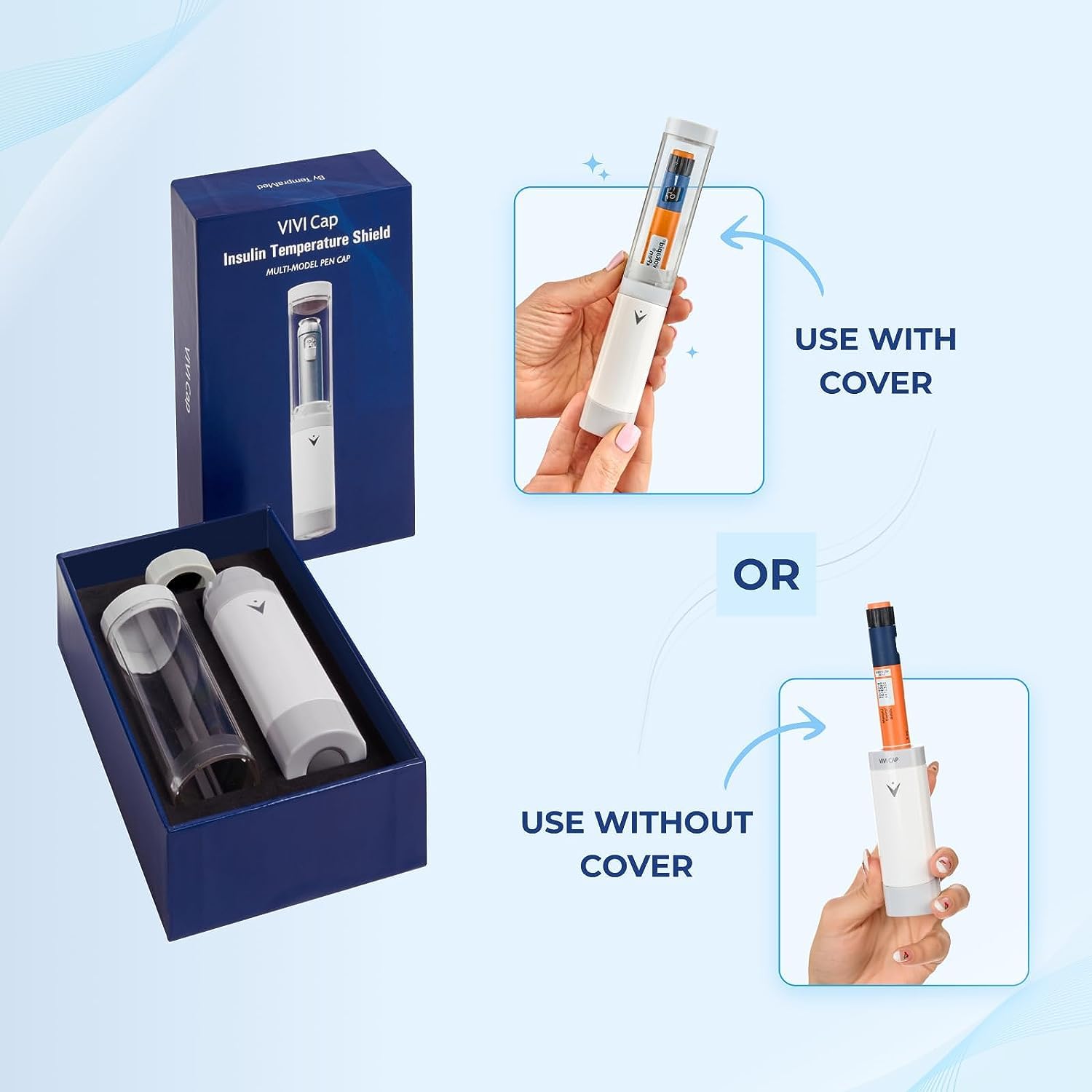 VIVI CAP temperature sensor showing GREEN OK status on demand